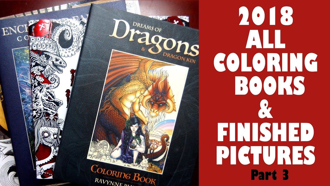 ALL finished pictures & the whole coloring book collection 2018 / Part 3