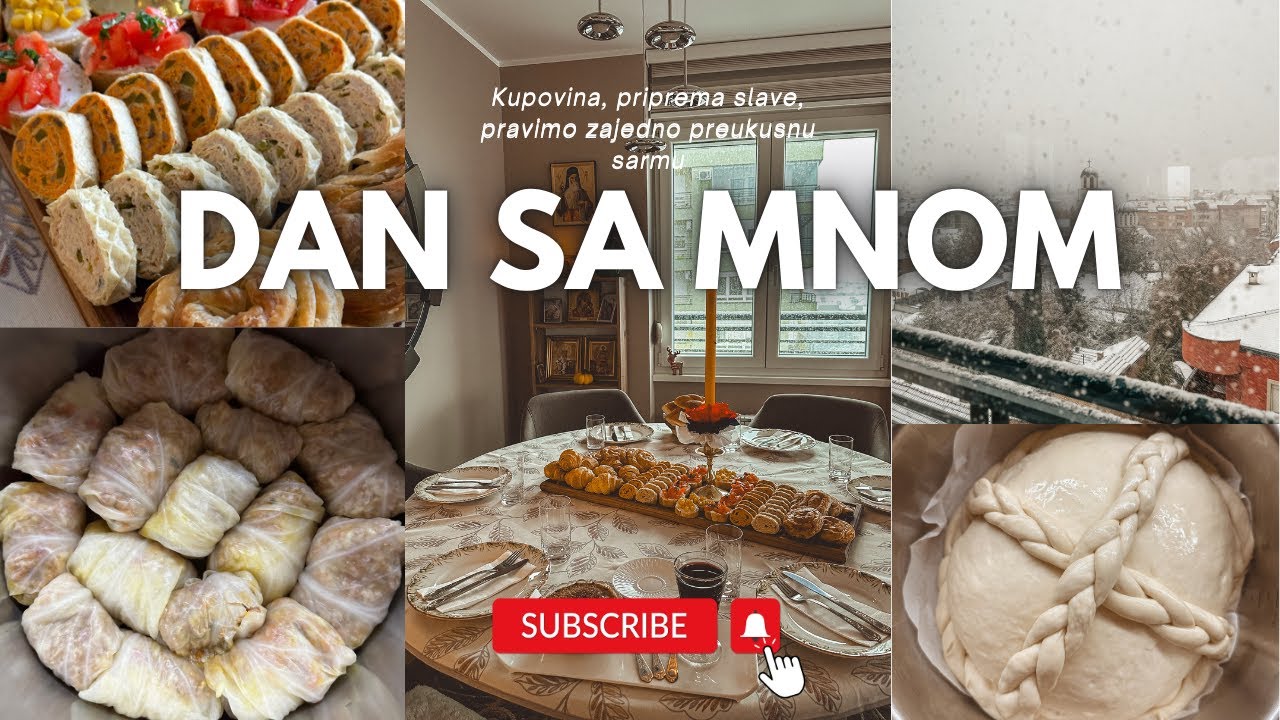 DAN SA MNOM: Kupovina, priprema slave, pravimo zajedno preukusnu sarmu