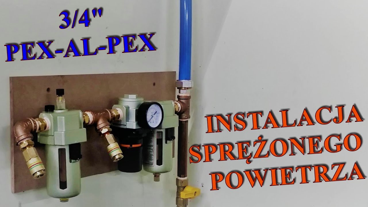 Instalacja sprężonego powietrza w garażu