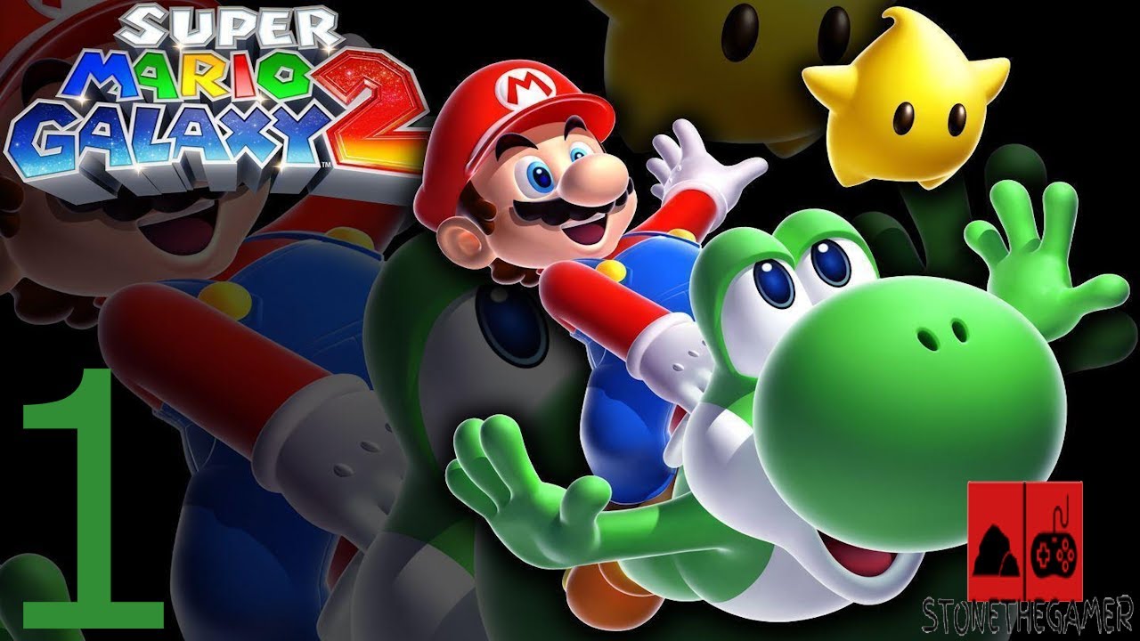 Let's Play Super Mario Galaxy 2 #1 - Sky Station Galaxy - Peewee Piranha's Temper Tantrum