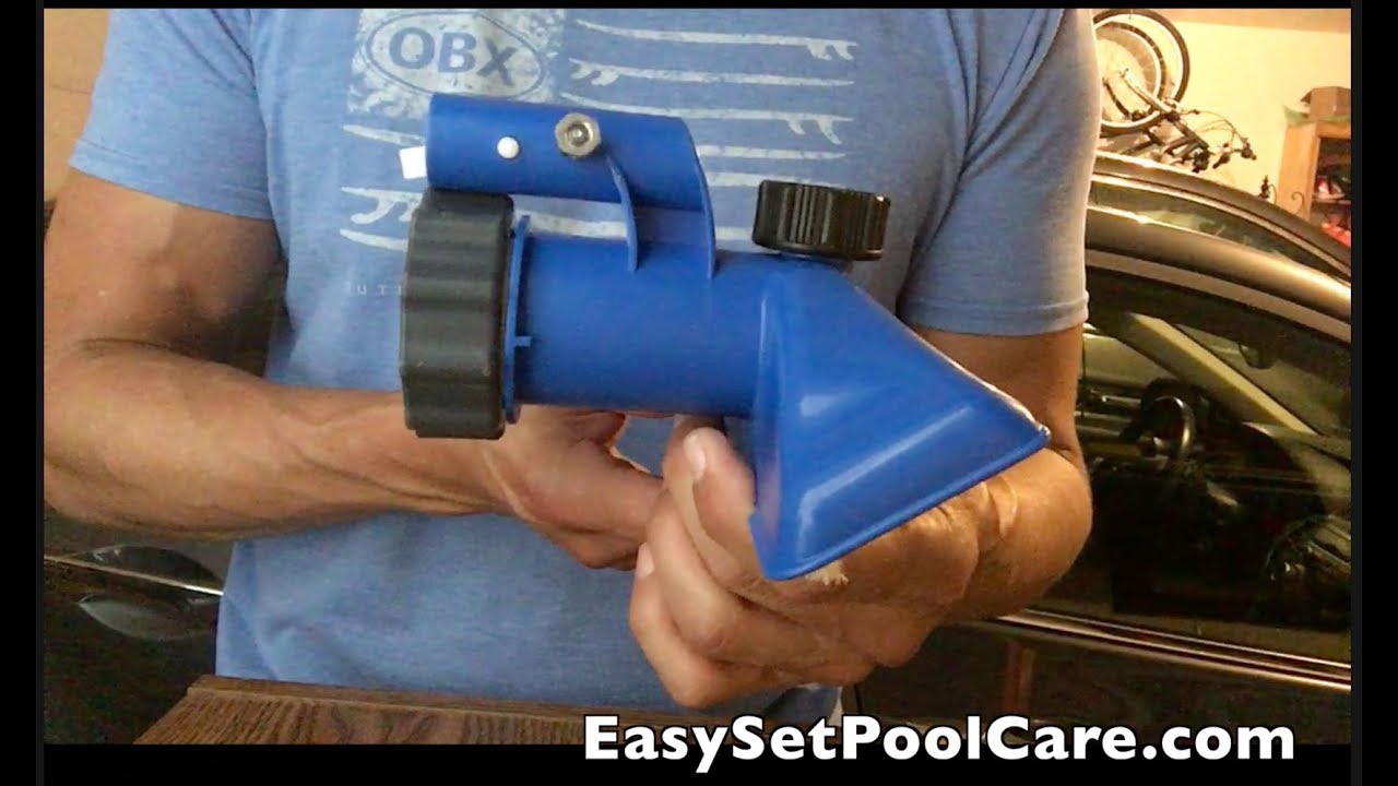 Easy Way To Vacuum EasySet Pool - My 2nd Try Custom Contraption
