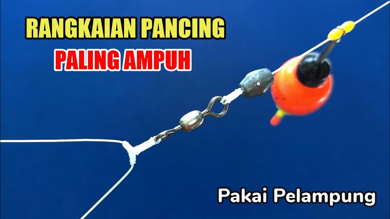 Cara Membuat Rangkaian Pancing 2 Mata Kail - Umpan Cacing & Udang Kupas