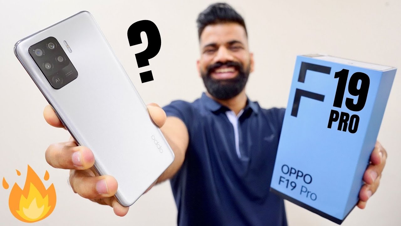 OPPO F19 Pro Unboxing & First Look | AI Color Portrait Video | AMOLED | 30W VOOC 4.0🔥🔥🔥