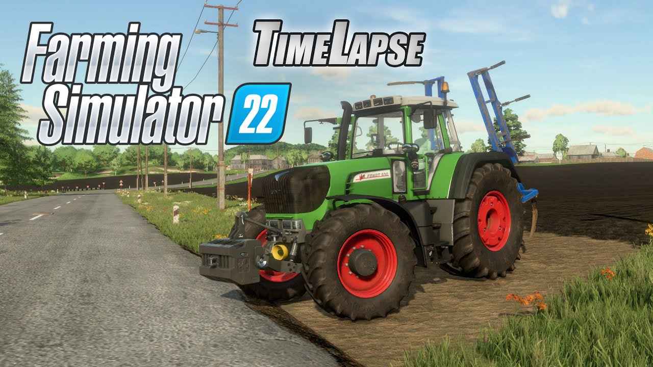 FS22 Timelapse. Карта Сосновка. Увеличение колхозных полей. FENDT 930 Vario TMS