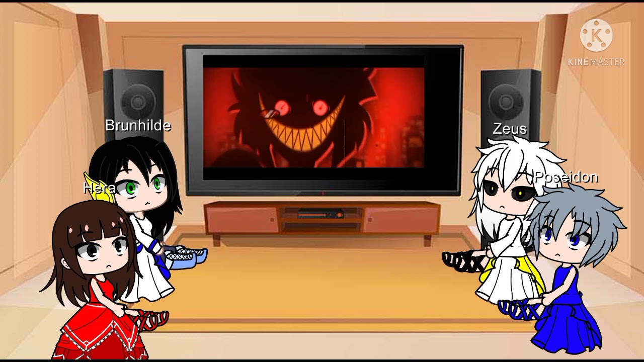 Personagens reagindo ao rap do Alastor