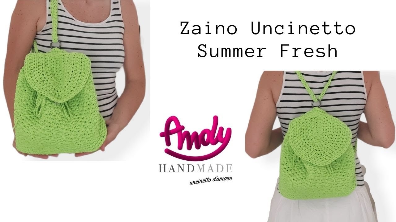 Tutorial zaino uncinetto  summer fresh