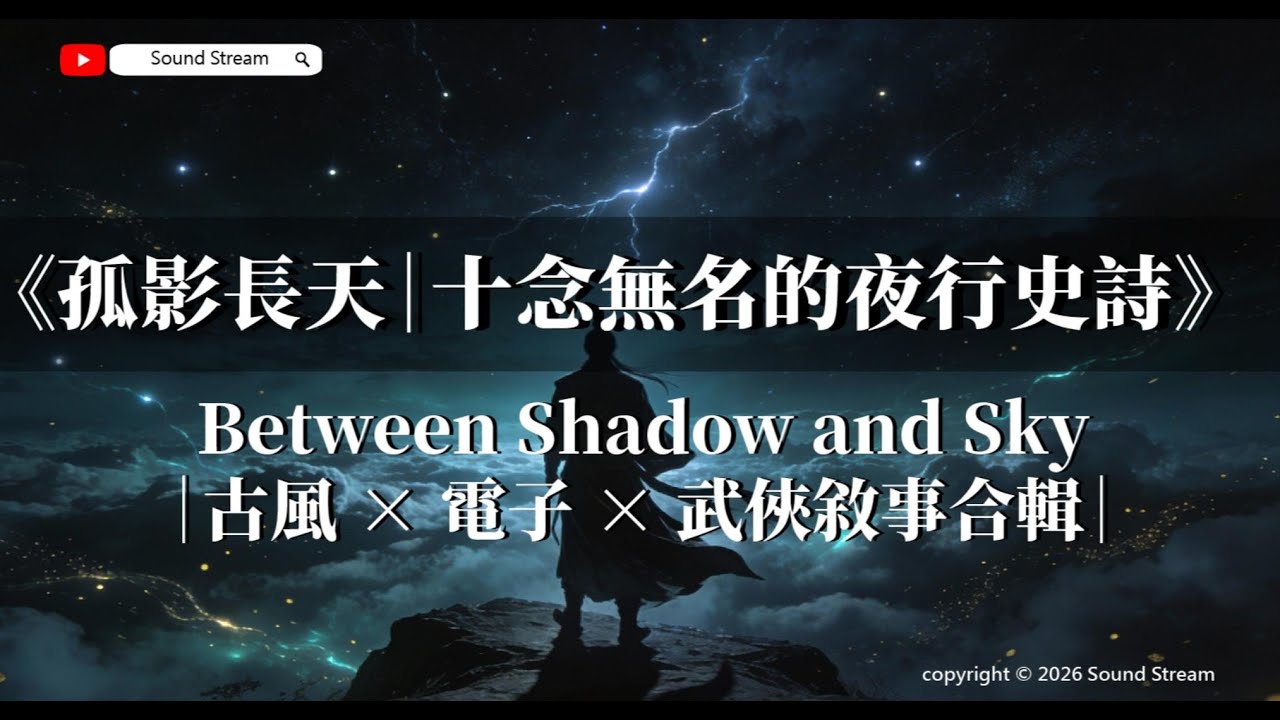《孤影長天｜十念無名的夜行史詩》Between Shadow and Sky 古風 × 電子 × Trap × 武俠敘事合輯