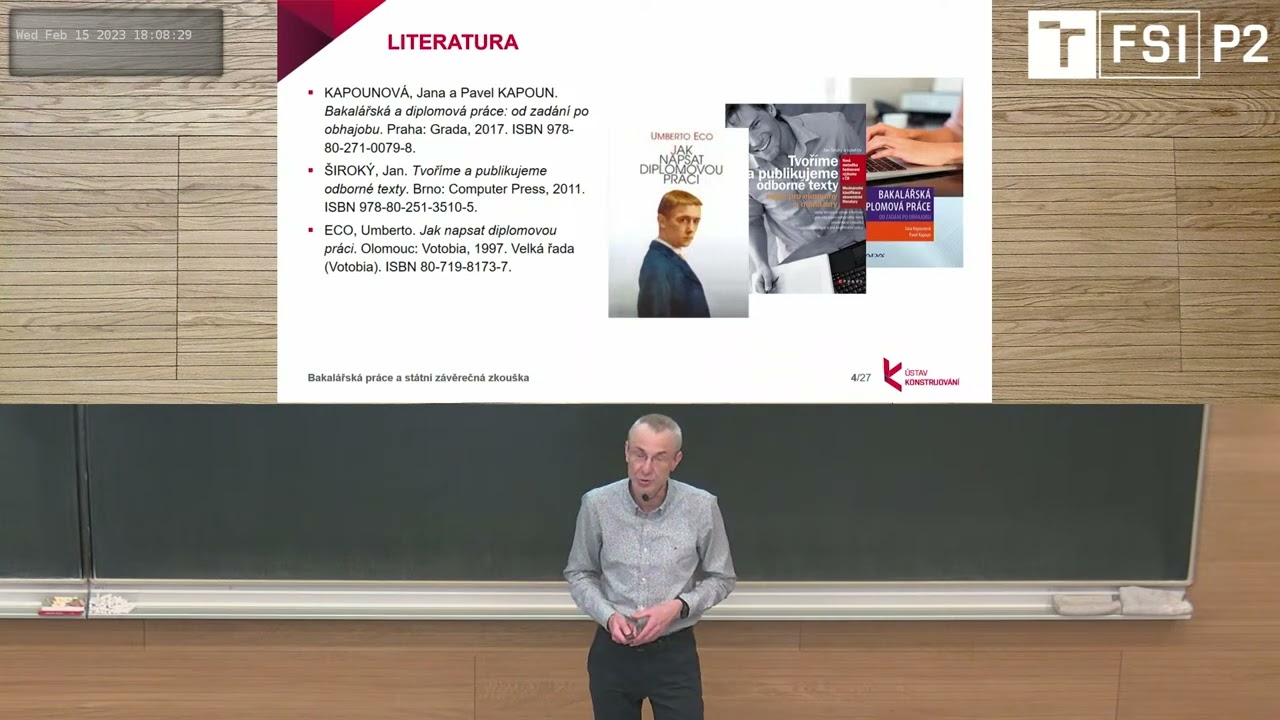 Jak napsat a obhájit bakalářskou práci *