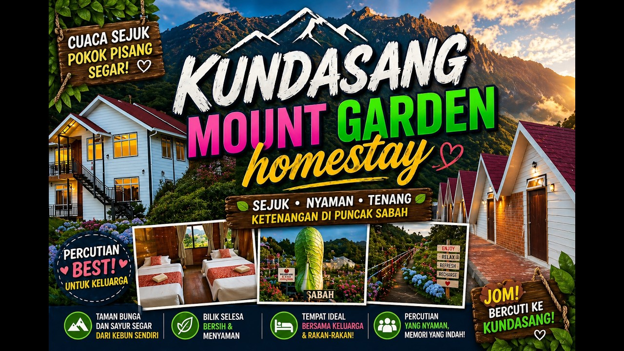KUNDASANG MOUNT GARDEN HOMESTAY #kundasang #ranau #homestay #sabahtourism