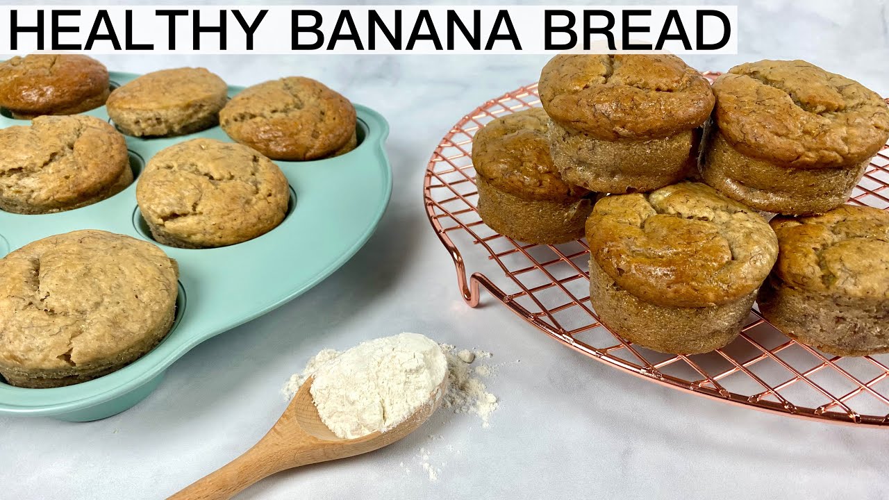 BANANA BREAD MUFFINS HEALTHY NO SUGAR