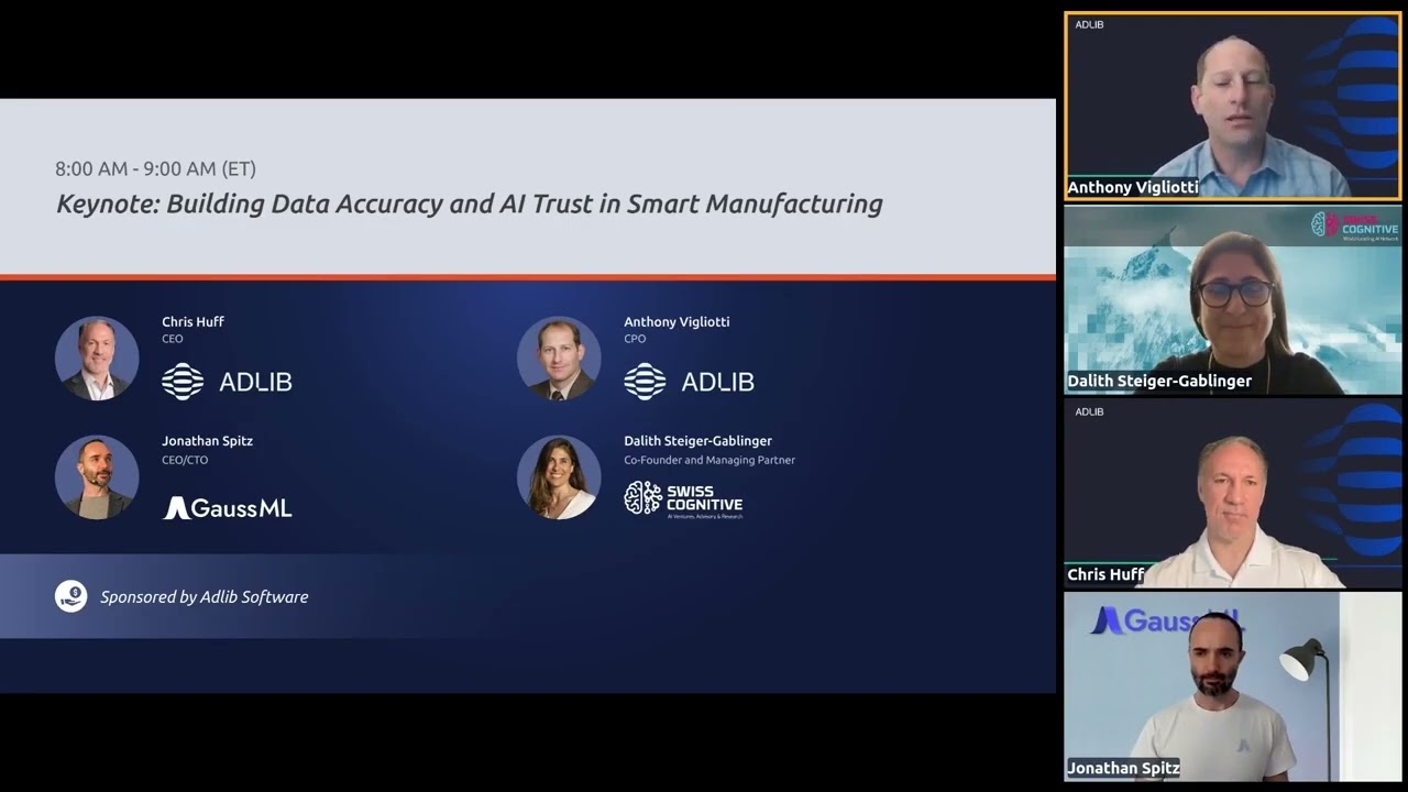 IIOT World's AI Frontiers 2025: Building Data Accuracy and AI Trust in Smart Manufacturing