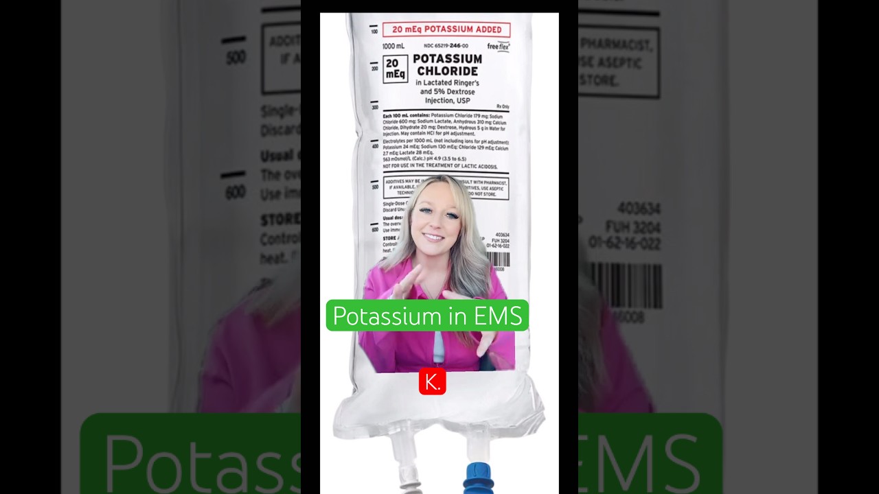 Potassium Chloride in EMS || EMS Pharmacology