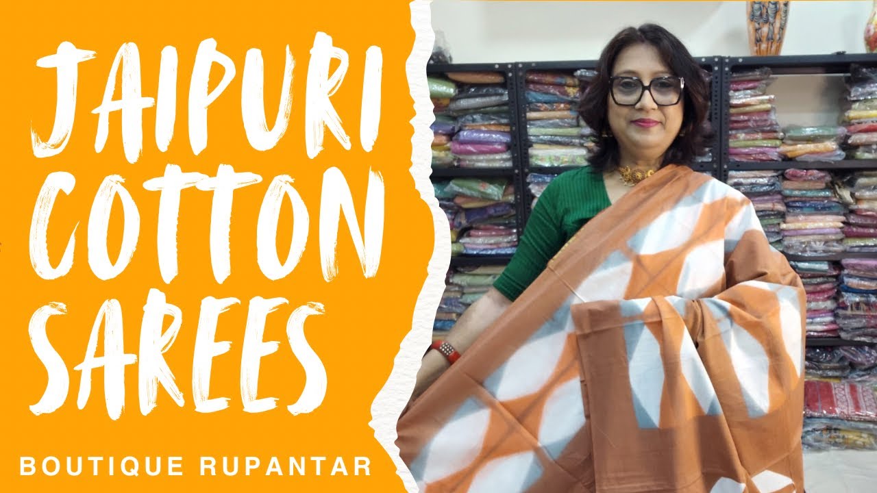 Jaipuri Cotton Saree Booking/WhatsApp no-9073265772 #boutiquestyle #jaipuricotton 