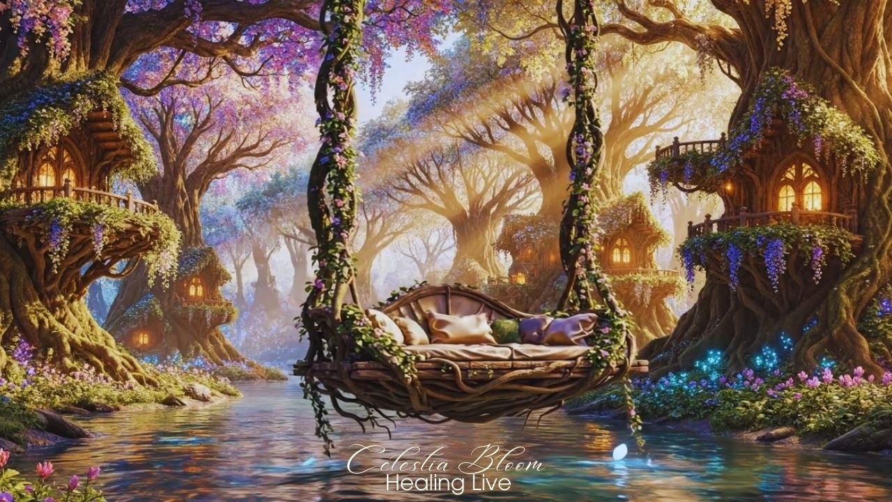 Magical Forest Radio 24/7 🌿💫 | Dreamy Elven Village Ambience