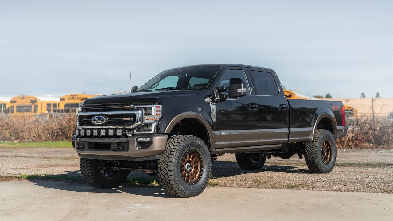 Ultimate Long Bed King Ranch Ford Powerstoke on Carli 5.5