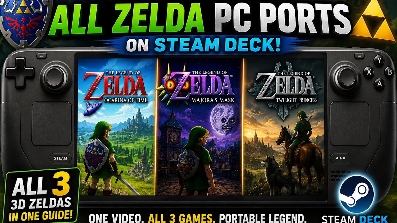 How To Play Zelda PC Ports on Steam Deck (Easy Install Guide)