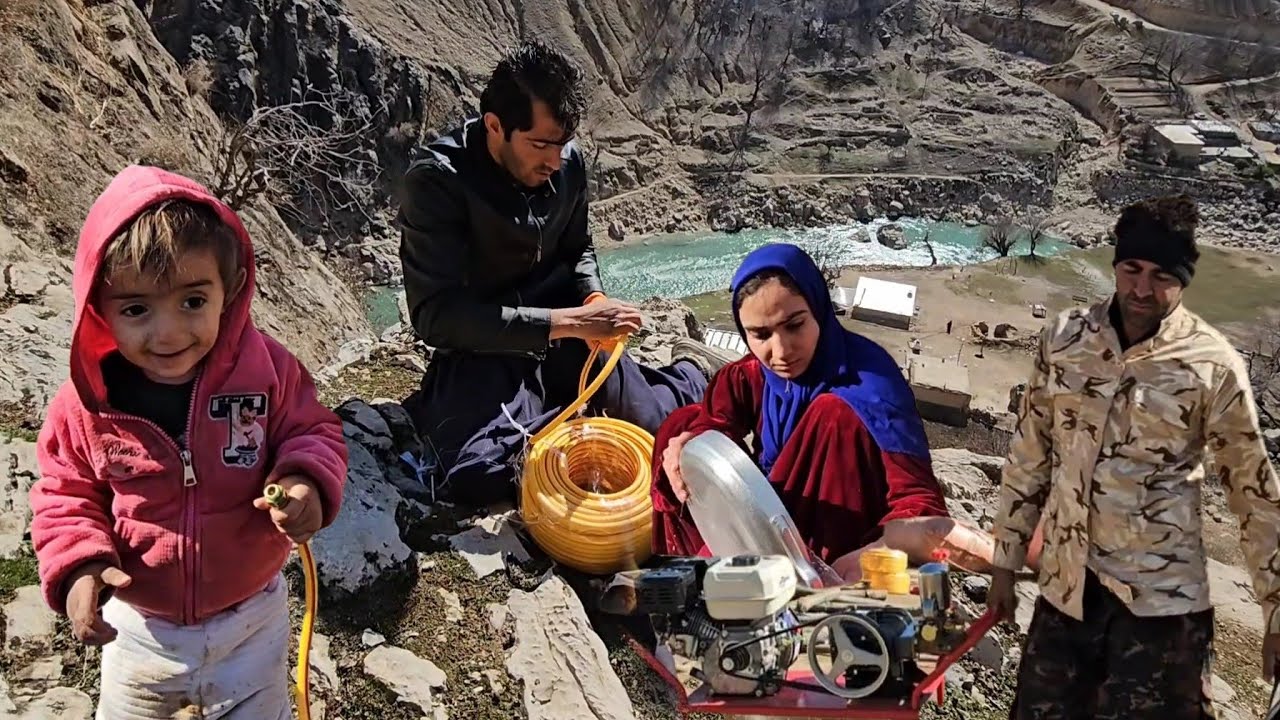 ⛰️💧A Breathtaking Effort by the Chevil Family | Bringing the Water Pump & Connecting the Hoses 💪