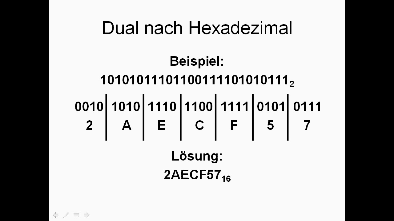 Guido Gerst   Zahlensysteme umrechnen Dual und Hexadezimal