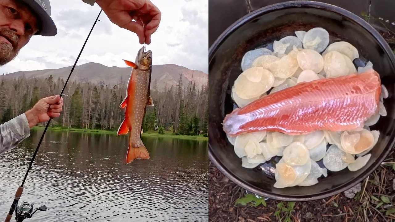 Catch & Cook Trout Fishing 3 Day Wilderness Backpack Camping & Firebox Nano Stove Deep Frying Fun!