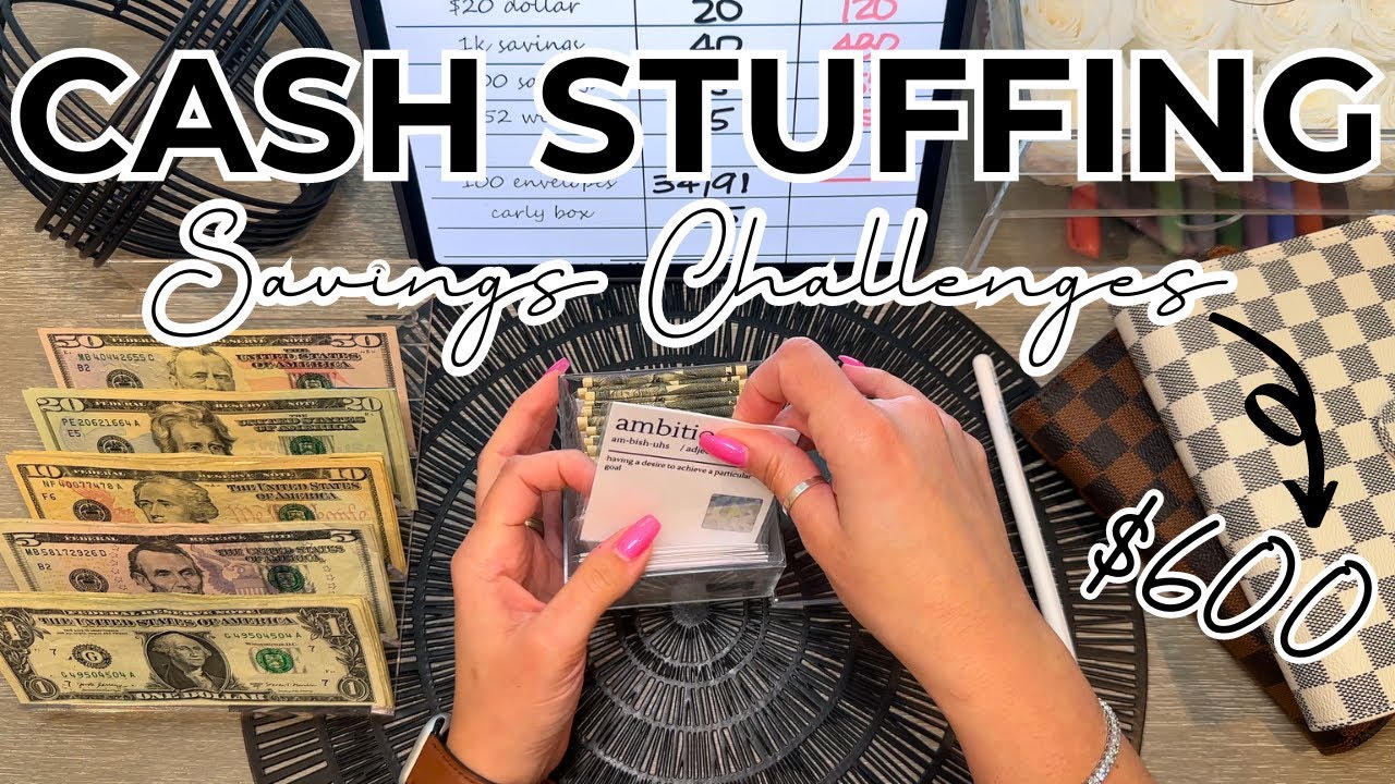 Cash Stuffing $600 | Savings Challenges | 100 Envelope Challenge | Cash Envelopes #savingmoney