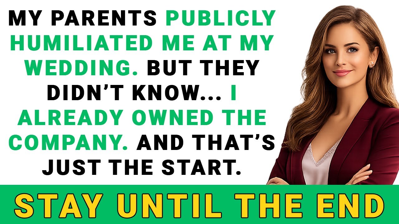 At My Wedding, My Parents Humiliated Me... I Didn’t Scream. I Didn’t Argue. I Simply Walked Away...