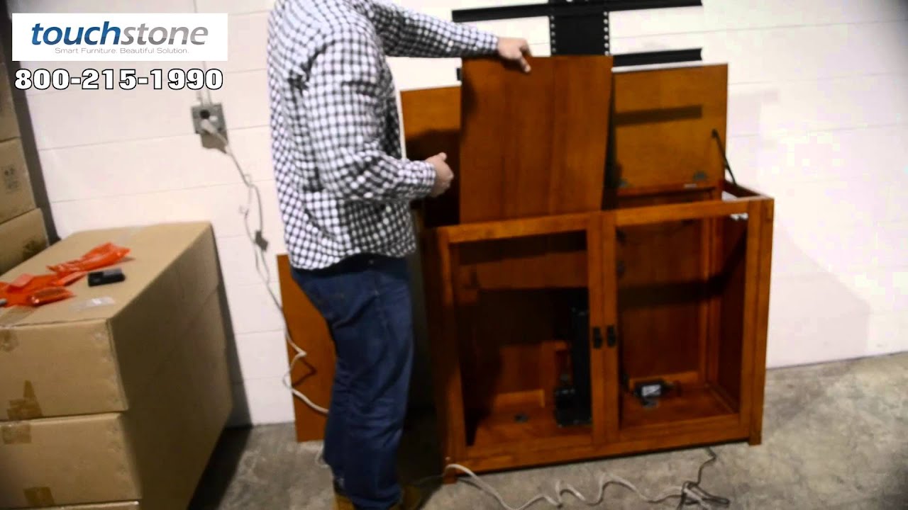 Installing Touchstone Whisper Lift II In TV Lift Cabinet