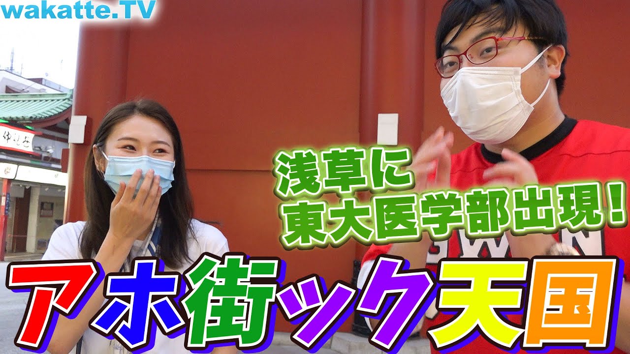 浅草に潜む高学歴を探せ！アホ街ック天国！浅草編！【wakatte.TV】#383