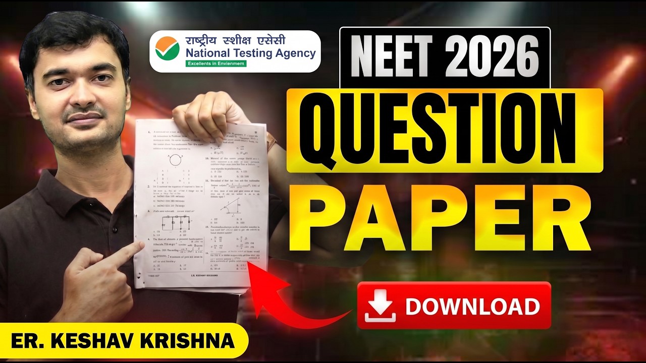 NEET 2026 Question Paper (Not A Clickbait) | I Can Predict 90% Of NEET 2026 Question Paper