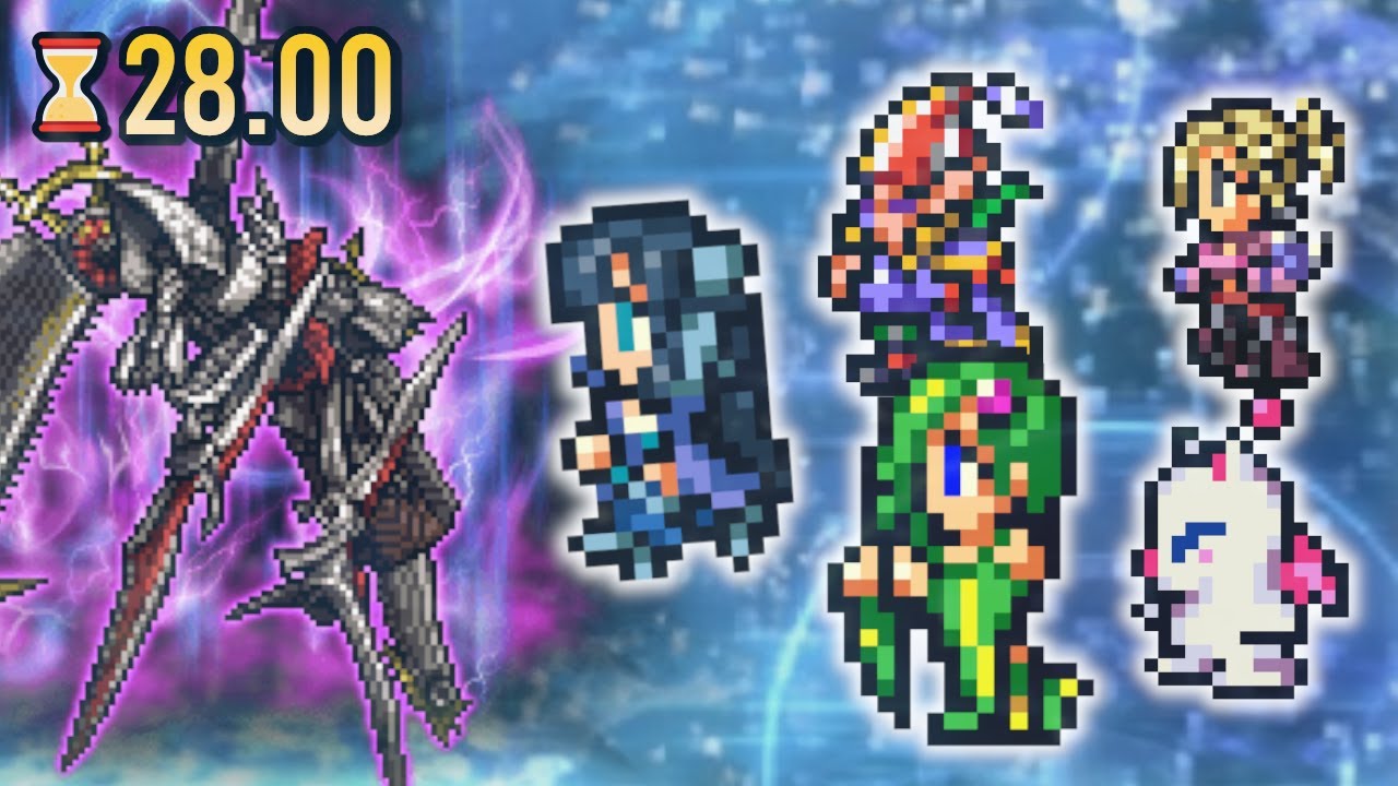 【FFRK】D780【暗命】アーク 30秒切 魔法有効 水弱点  M神技なし 攻撃確率マテなし | [Dark Fate] Ark MAG Water Weak 28.00