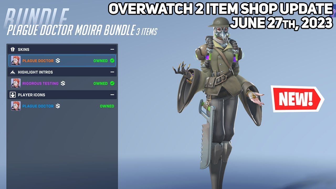 *NEW* MOIRA BUNDLE & *FREE* MERCY WEAPON CHARM! Overwatch 2 Item Shop Update (June 27th, 2023)