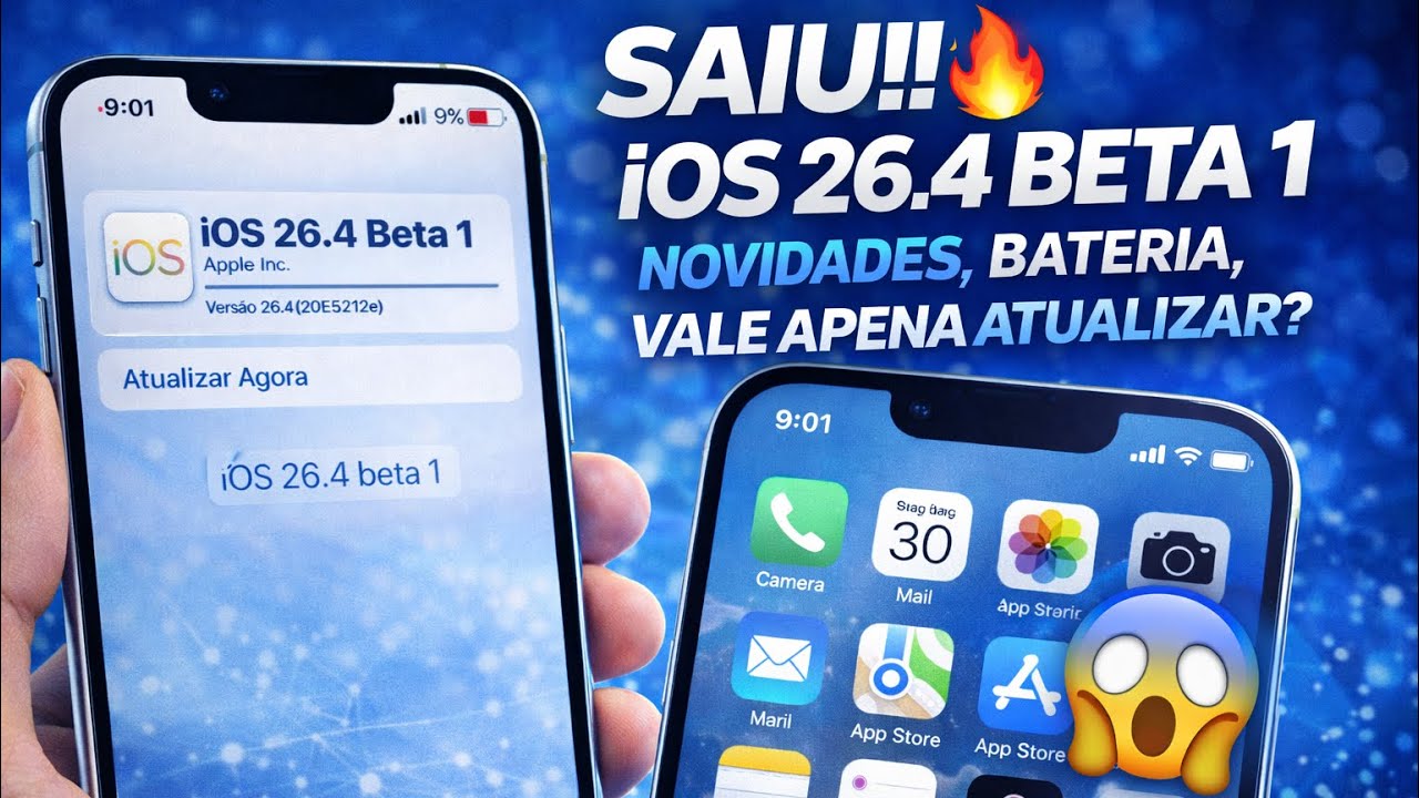 SAIU!!🔥 IOS 26.4 BETA 1- NOVIDADES VALE A PENA ATUALIZAR? 