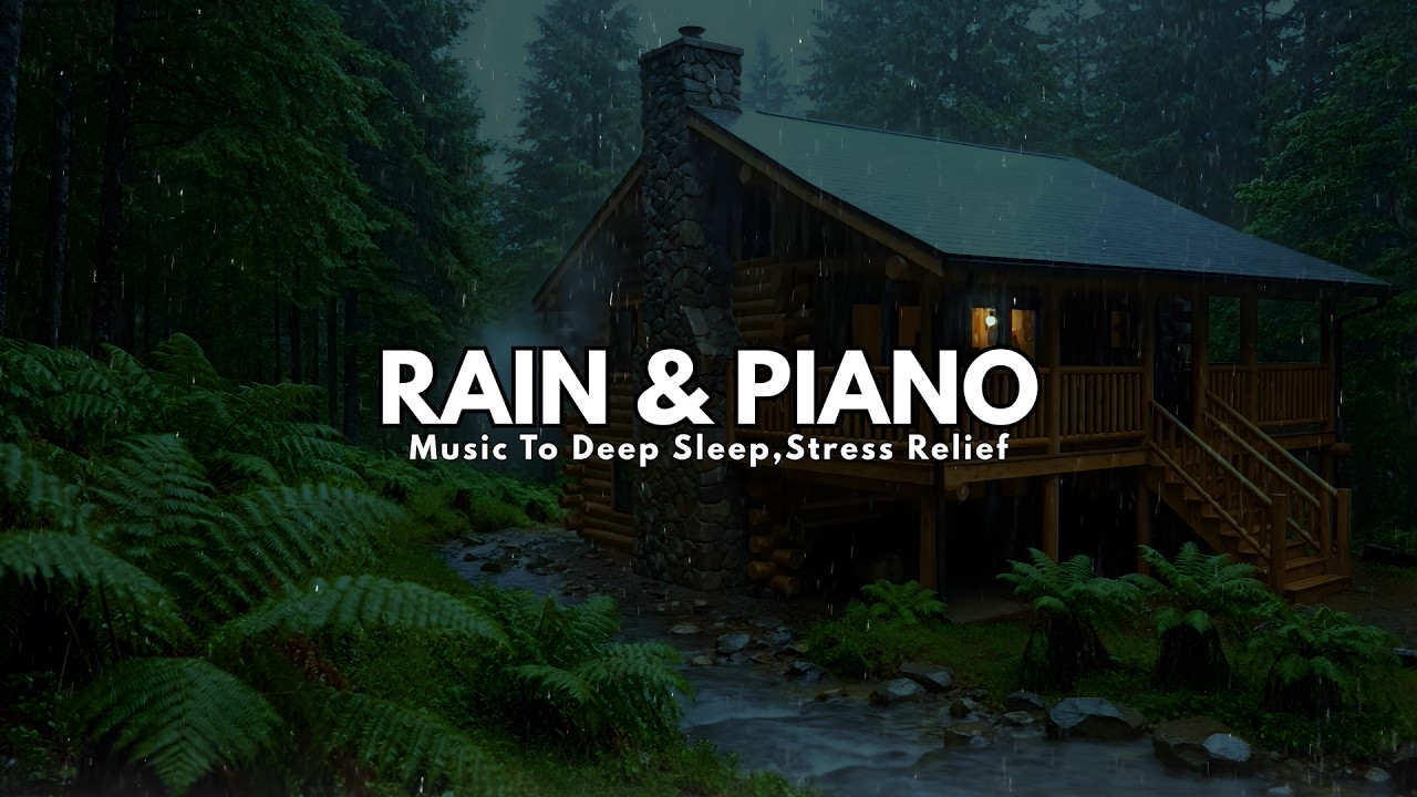 FALL INTO SLEEP INSTANTLY – Rain & Piano Music for Deep Sleep and Insomnia Relief