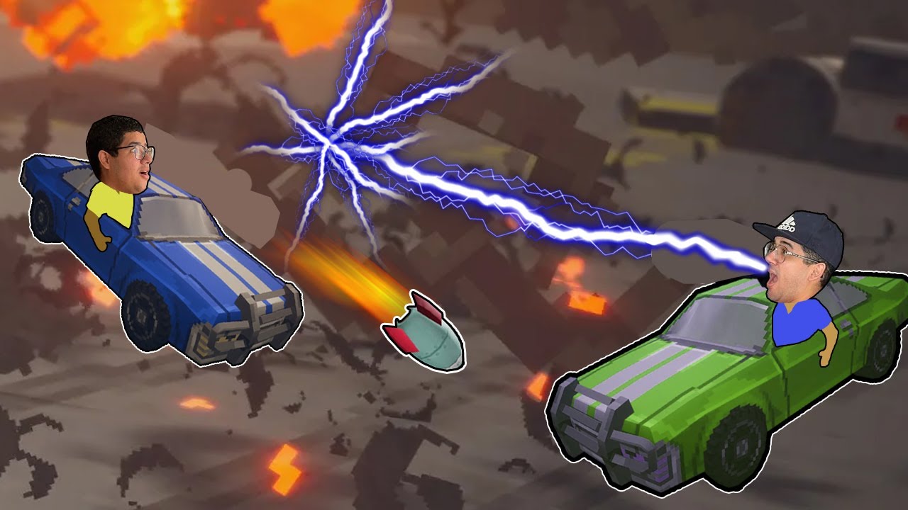 SUPER BATALHA DE CARROS COM SUPER PODERES EXPLOSIVOS!!