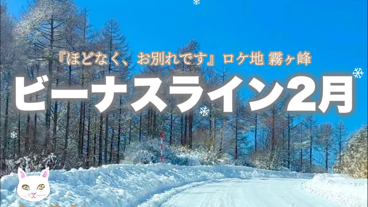 映画『ほどなく、お別れです』長野県ロケ地 霧ヶ峰高原 富士見台|雪のビーナスライン