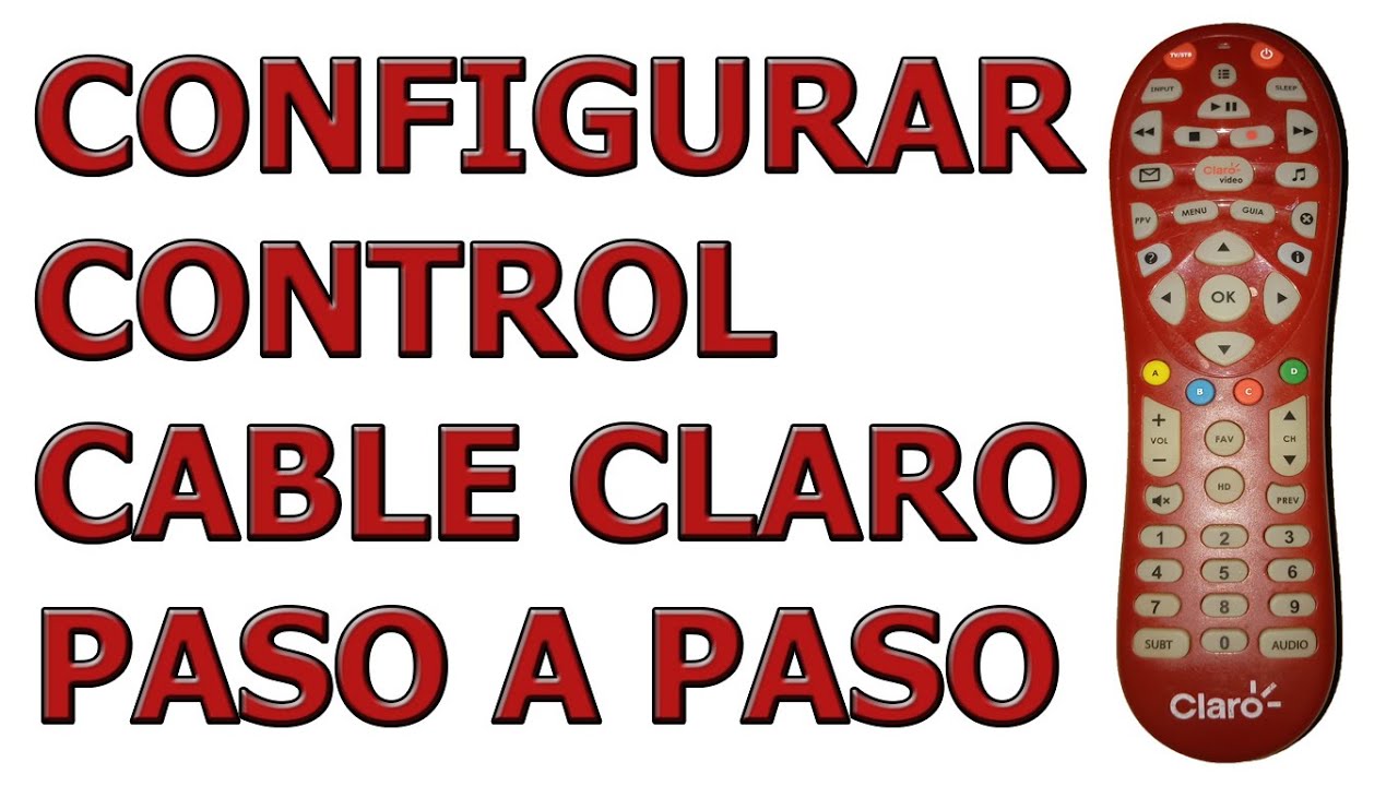 Programar control de cable tv claro