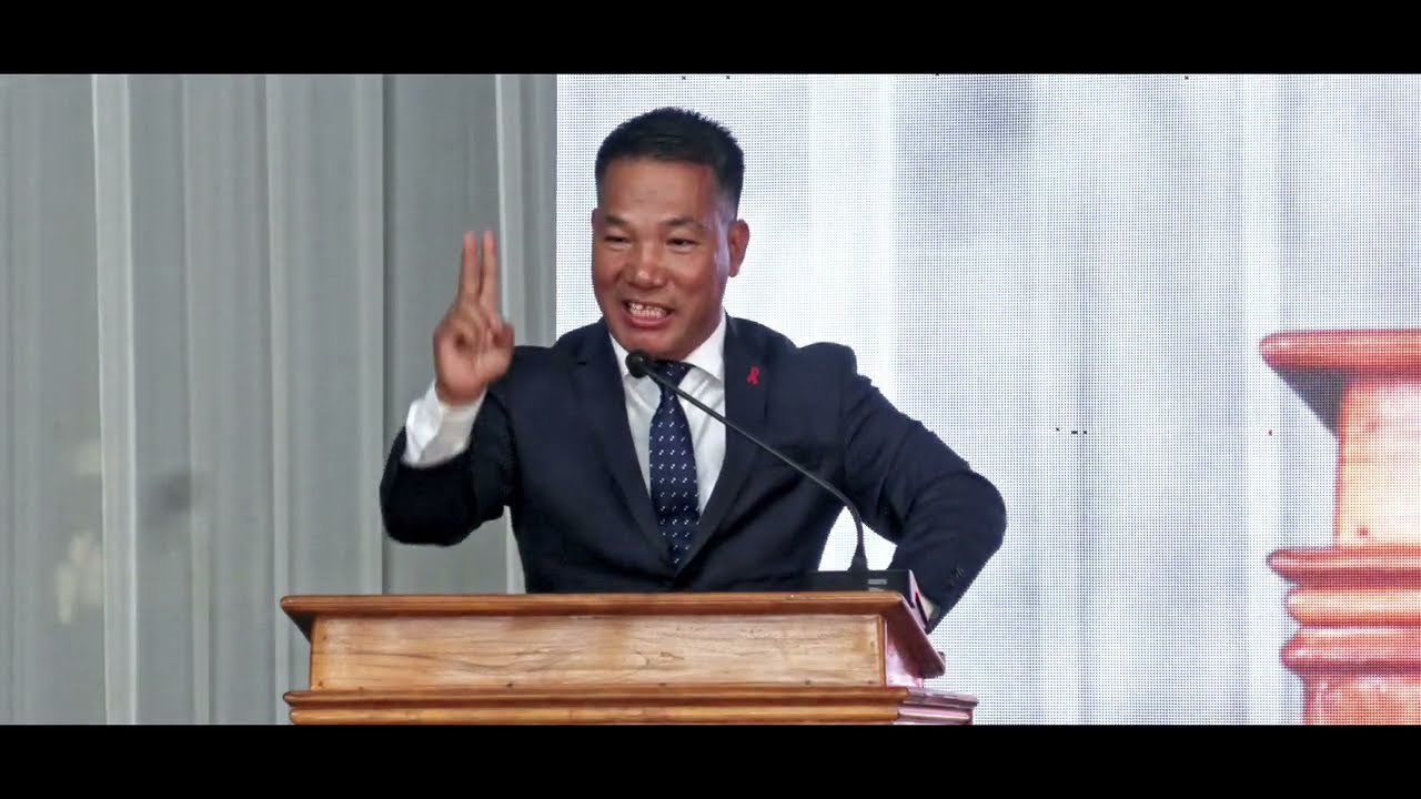 Exhortation By Shri.Paiwang Konyak,Hon'ble Minister,Health& Family welfare,Government of Nagaland.