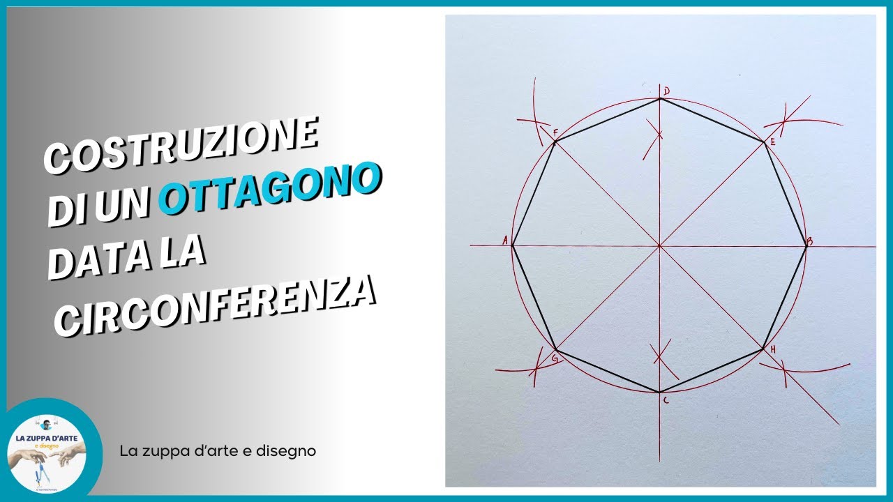 COSTRUZIONE DI UN OTTAGONO DATA LA CIRCONFERENZA
