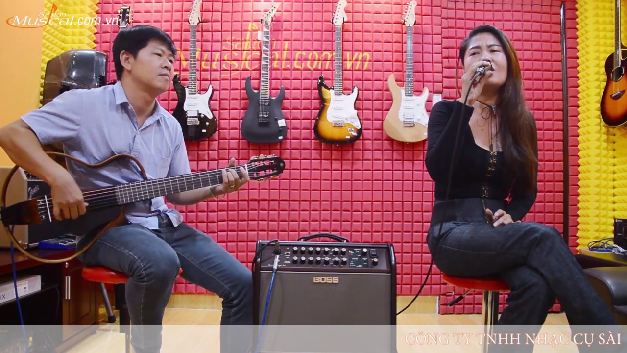 Demo Guitar Silent yamaha SLG-200N và Amp ACS Pro