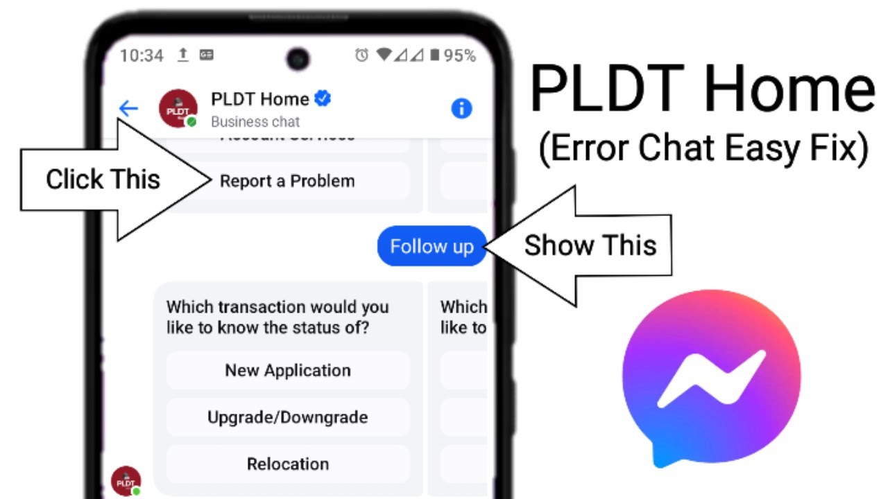 PLDT Home chat not working (wrong key word) in Messenger easy fix