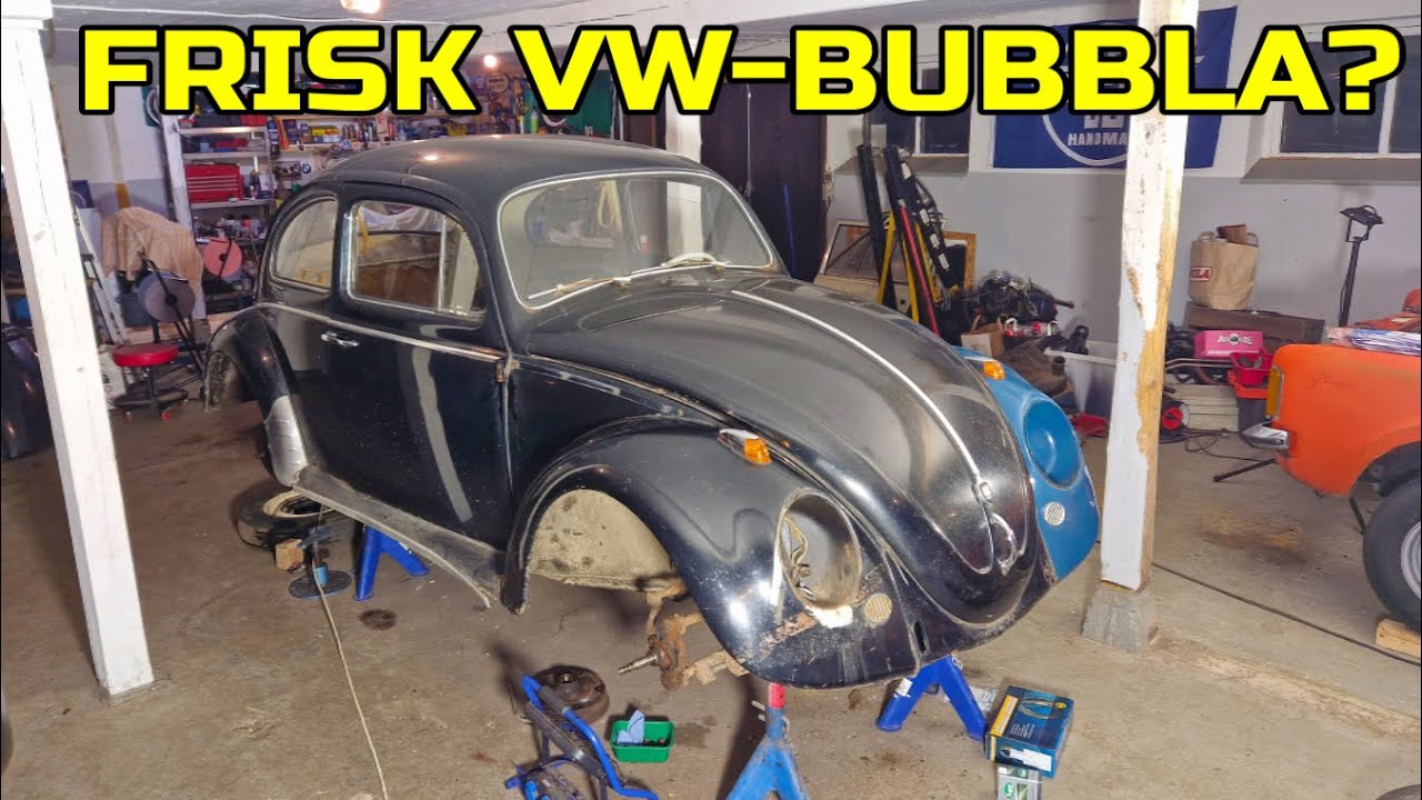 VW 1200 1962. Projekt Skalbaggen. Platta, bromsar etc.