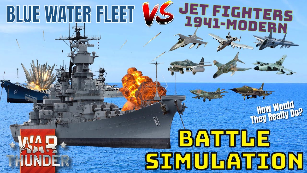 JETS 1941-MODERN VS BLUE WATER FLEET — Как бы они себя проявили на самом деле? — WAR THUNDER