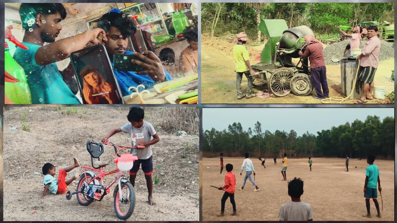 আজকে আমি চুল কাটতে গিয়েছিলাম হাড়মাসড়া 🤠। #villagelife #ramkrishnavlogs 