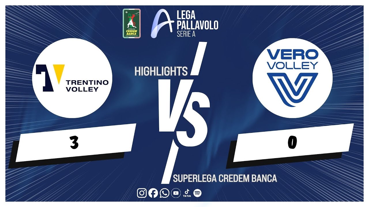 Itas Trentino vs. Vero Volley Monza - Superlega Credem Banca VBTV Match Highlights