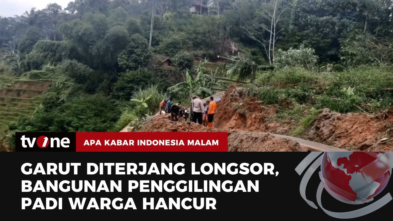 Ngeri! Rekaman Longsor Terjang Desa di Cikajang, Lima Rumah Warga Terancam Longsor Susulan | tvOne