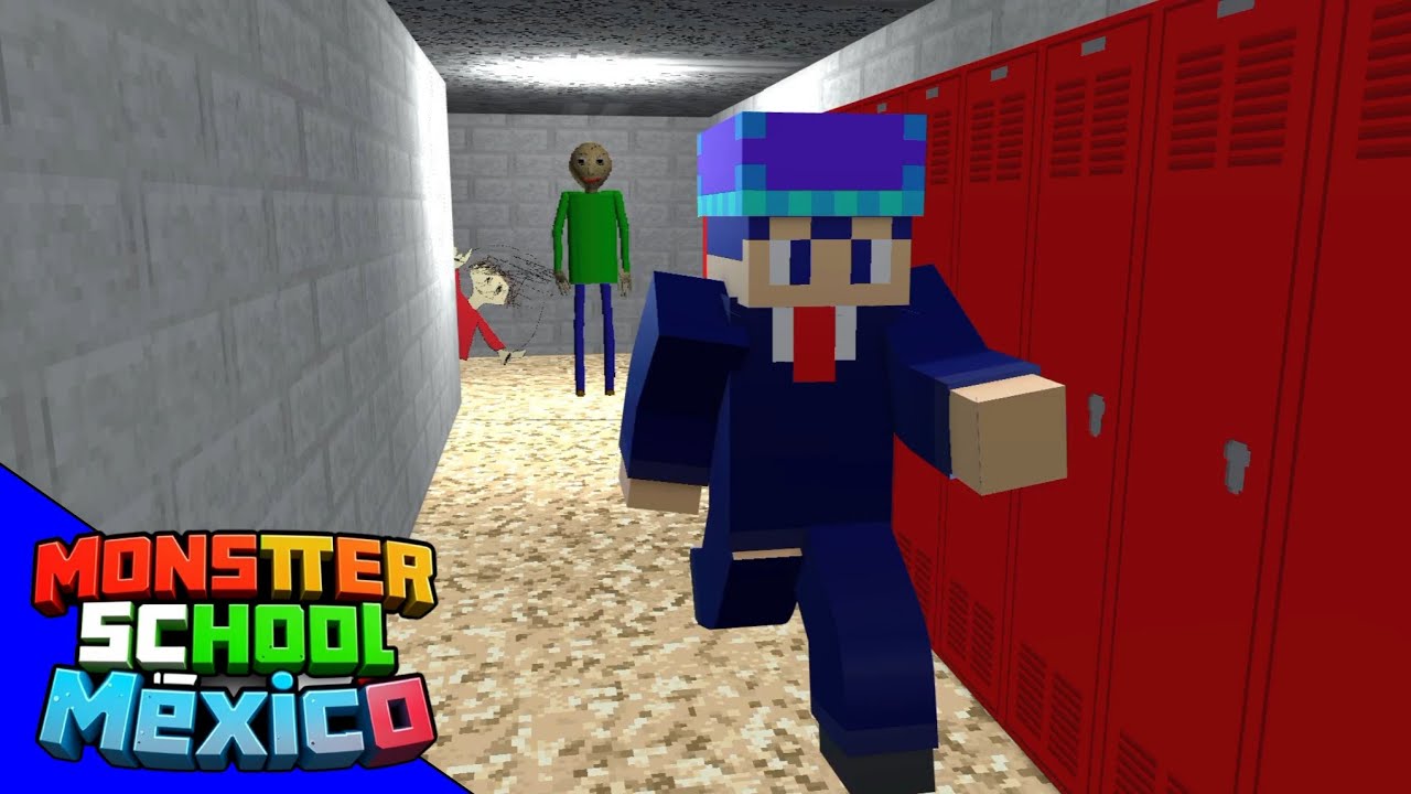 Monster School México 🇲🇽 - Baldi's Basics Challenger 📏📗