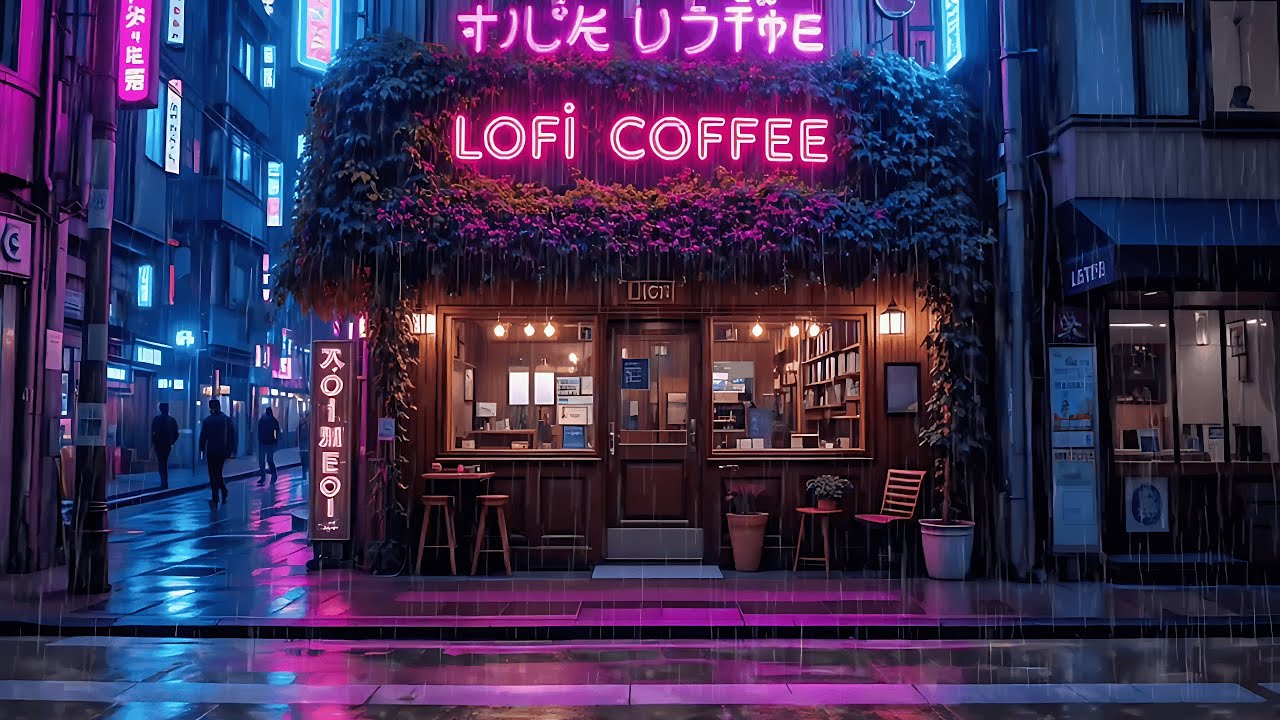Retro Lofi Chill Beats 🎶 Rainy Cafe Shop in Tokyo for Study, Work & Relax 🌧️ Lofi Coffee Tokyo