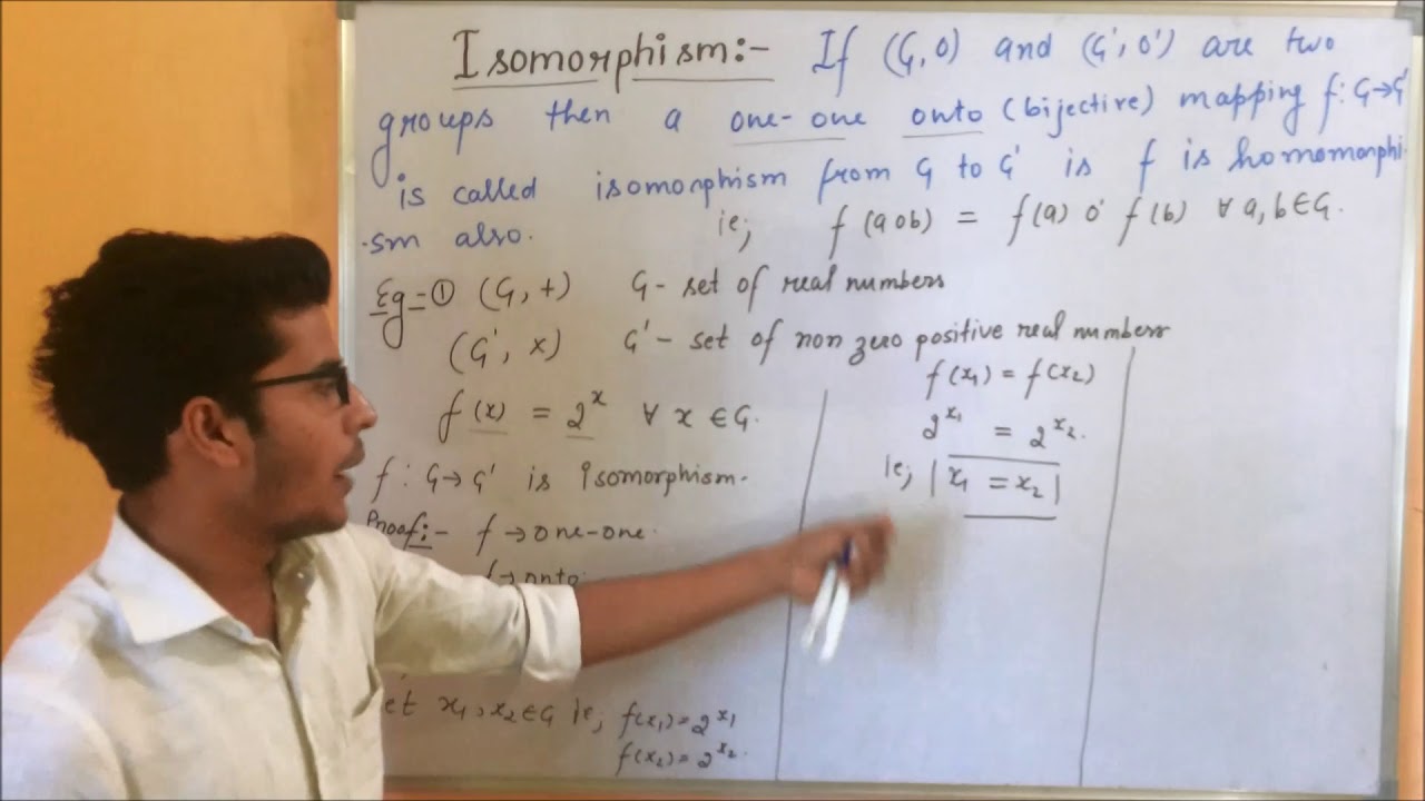 ISOMORPHISM (DEFINITION AND EXAMPLE)- GROUP THEORY