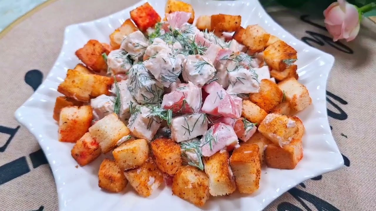 Oчень вкусный простой и быстрый салат! 