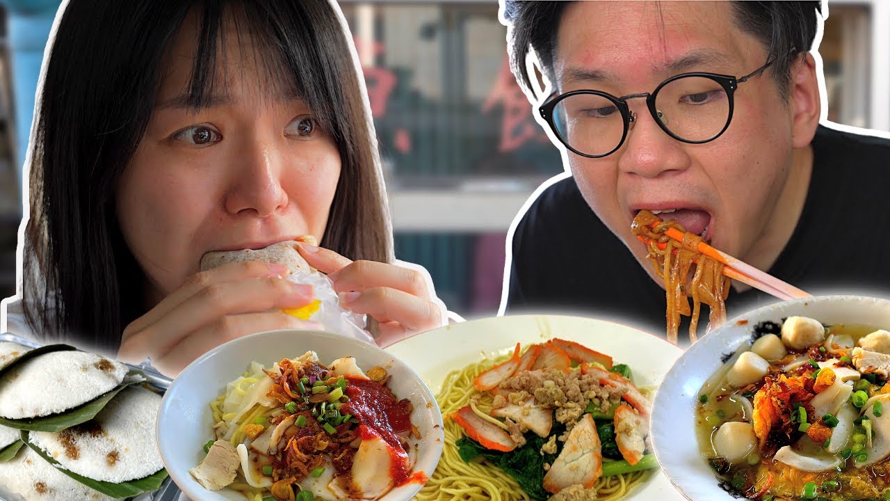 🇲🇾 Melaka STREET FOOD HUNT! Hee Kiow, Popiah, Putu Piring & Wan Tan Mee!