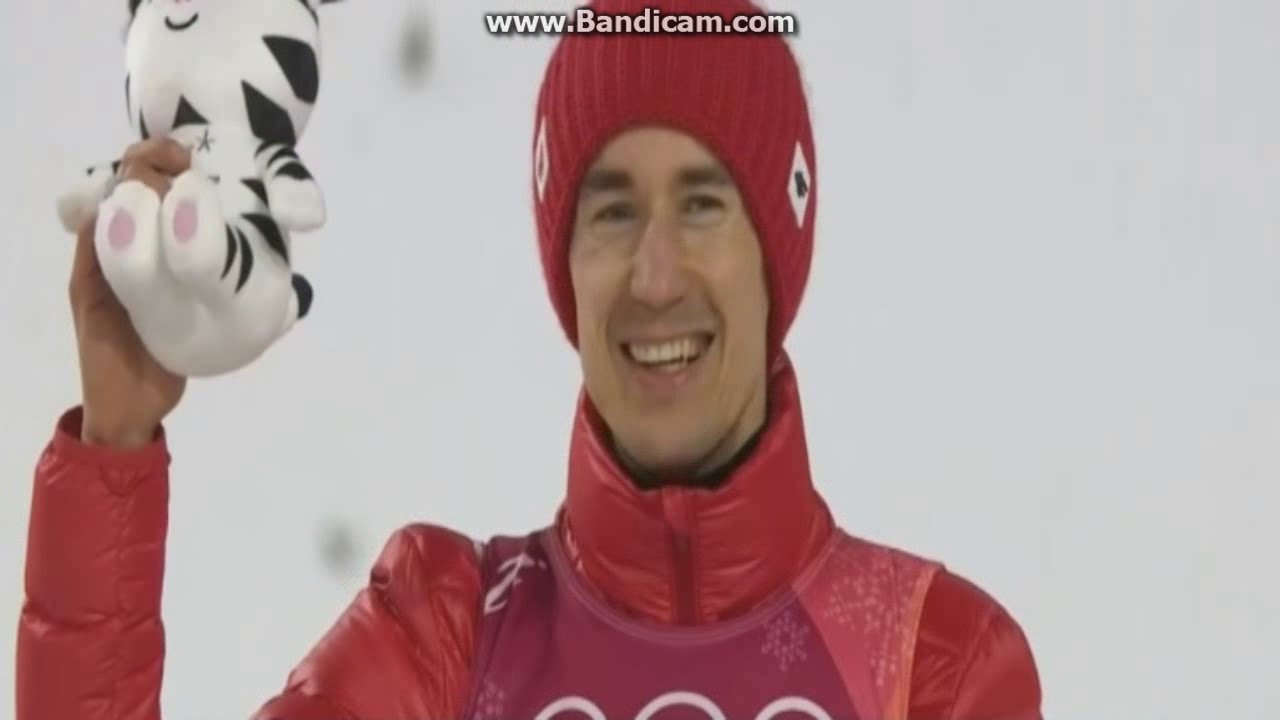 Kamil Stoch Mistrzem Olimpijskim ! Dekoracja Pyeongchang 17.02.2018